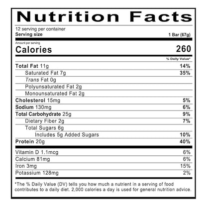 REDCON1 MRE Protein Bar, Iced Lemon Cake - 20g of Whole Food Protein + MCT Oil - Easily Digestible, Macro Balanced Low Sugar Meal Replacement Bar (12 Bars)