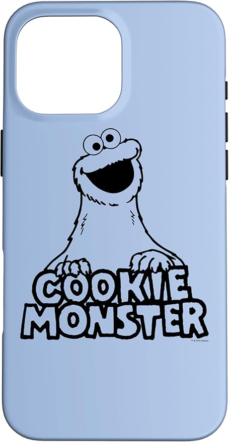 iPhone 16 Pro Max Sesame Street Vintage Cookie Monster Case