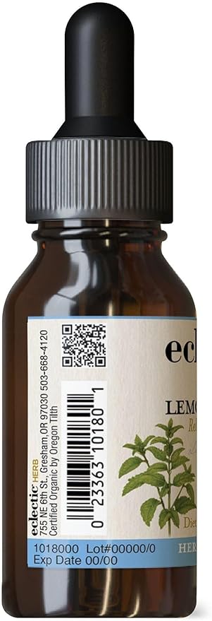 Eclectic Lemon Balm O, Red, 1 Fluid