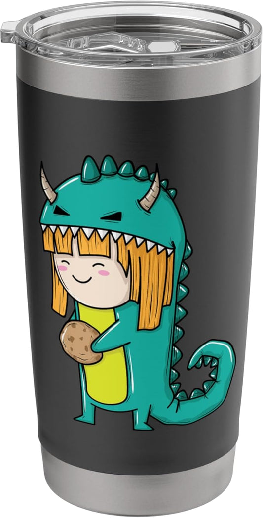 Child in Monster Costume with Cookie Stainless Steel Insulated Tumbler