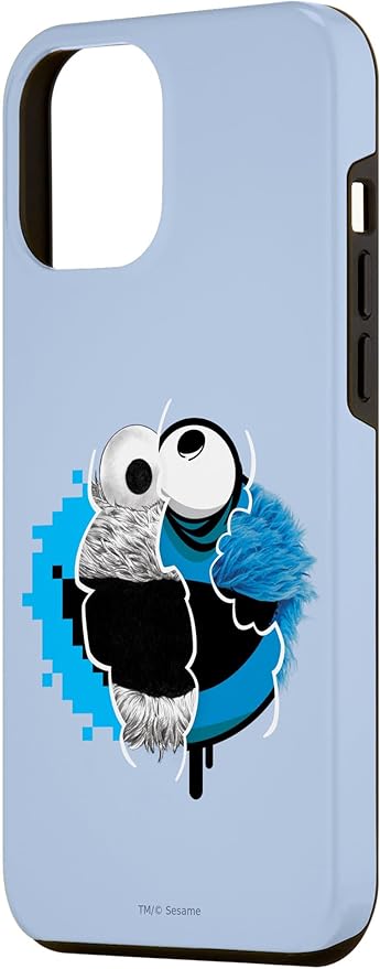 iPhone 12 Pro Max Sesame Street Split Cookie Monster Case