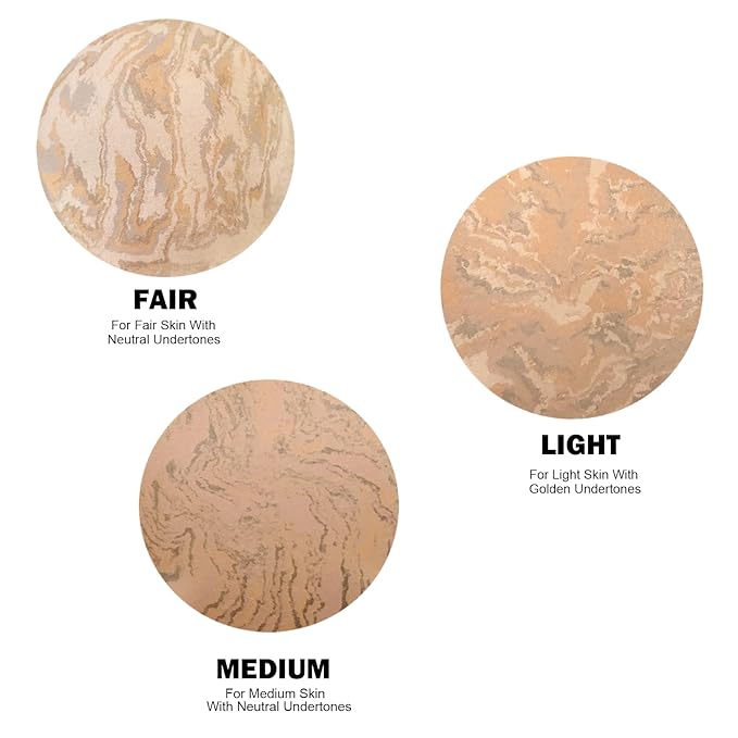 Marbleized Baked Foundation Makeup, Balance and Brighten Col 002 L