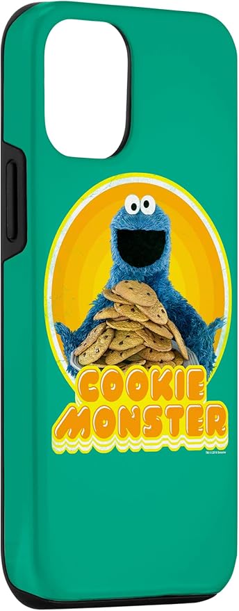 iPhone 14 Sesame Street Cookie Monster Iron On Case