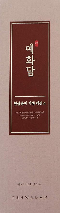The Face Shop Yehwadam Heaven Grade Ginseng Rejuvenating Serum | Gentle & Low-Irritant Formula for Skin Firmness & Brightness | Naturally Derived for Eye Skin Brightness, 1.52 Fl Oz