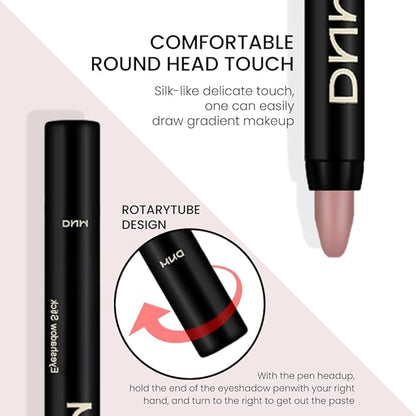 evpct 2Pcs Cream Eyeshadow Sticks Set for Eyes Waterproof, Putty Matte Eye shadow Stick Pencil Pen Bulk sombras en crema para ojos 23+23