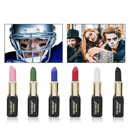 Nude Lipstick Matte, Sports Matte Painting Stick, Halloween Lip Tint Stain High Pigment Smooth Long-Lasting Wear Non-Stick Cup Not Fade Waterproof Lip Gloss for Daily Lip Makeup (04#Red)