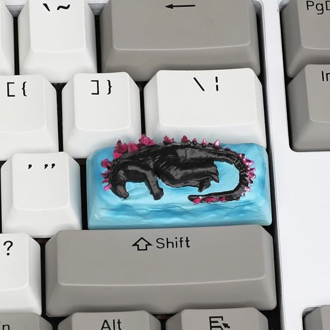 Custom Anime Keycaps, Monster 3D Handmade Artisan Resin Keycap,1pc Personalized Replacement Key Cap for Mechanical Gaming Keyboard
