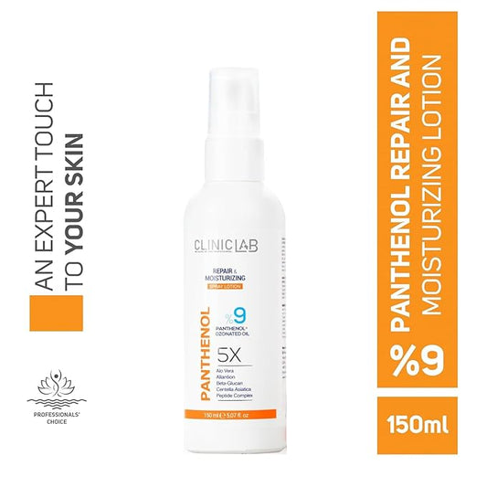 9% Panthenol Cream Lotion with Aloe Vera (5.07fl oz) - Hydrating & Soothing Face Barrier Repair Cream