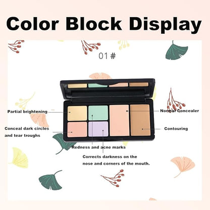 6 Colors Correcting Concealer Palette, 6 In 1