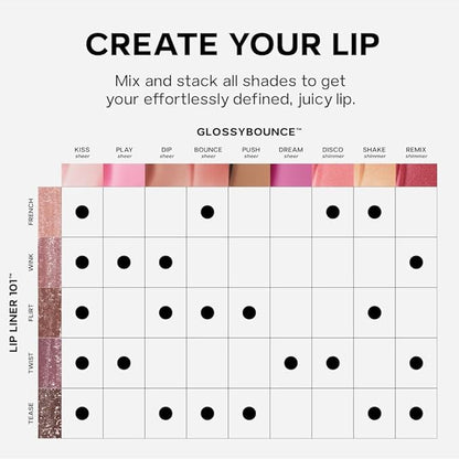Saie Lip Liner 101 - Lip Pencil Made with a Creamy, Soft Matte Formula for a Naturally Framed or Fully Filled Look - Supercharged with Shea Butter & Jojoba Oil - French (.05 oz)
