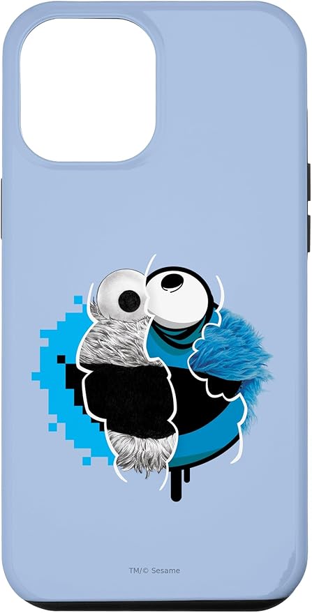 iPhone 12 Pro Max Sesame Street Split Cookie Monster Case