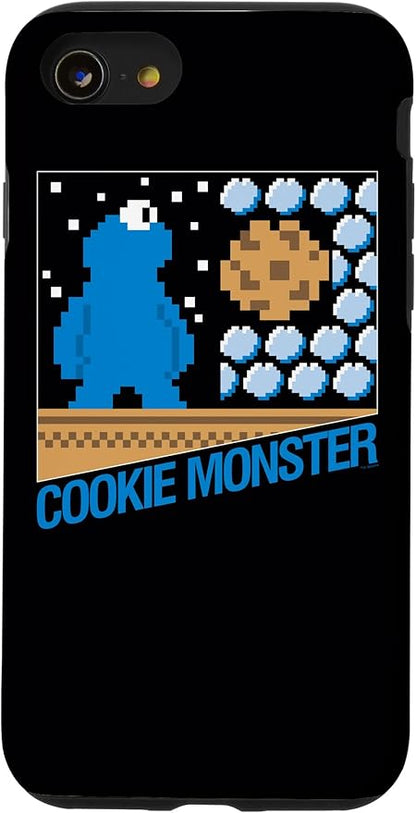 iPhone SE (2020) / 7 / 8 Sesame Street Cookie Monster 8-Bit Case