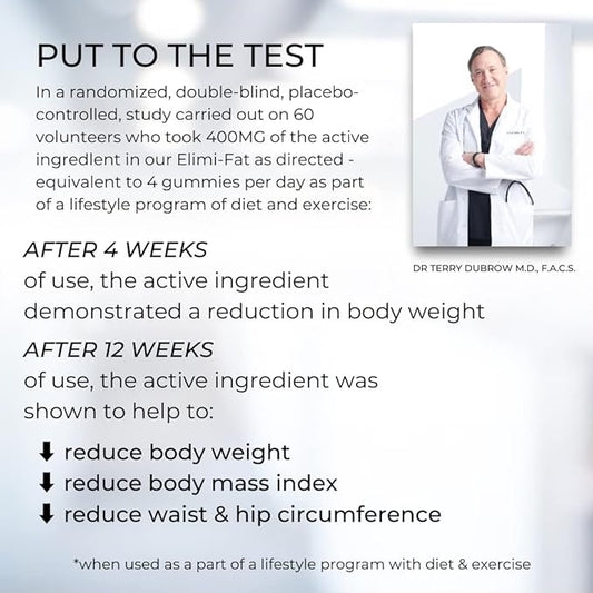 Consult Health ELIMI-Fat Weight Management Gummies - Morosil & Apple Cider Vinegar for Digestive Health - Non-Caffeine Plant-Based Supplement - Supports Weight Loss, BMI & Waist Reduction - 120 Count