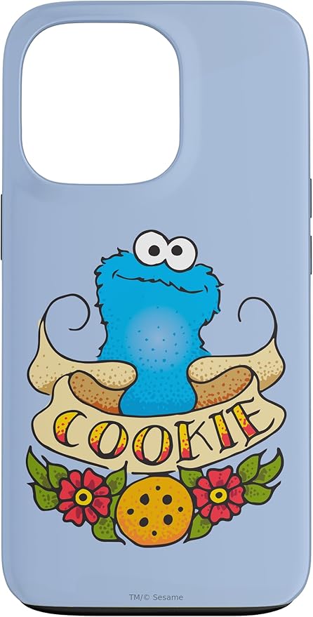 iPhone 13 Pro Sesame Street Cookie Monster Cookie Tattoo Case