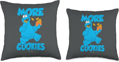 Sesame Street Monster More Cookies Throw Pillow, 18x18, Multicolor