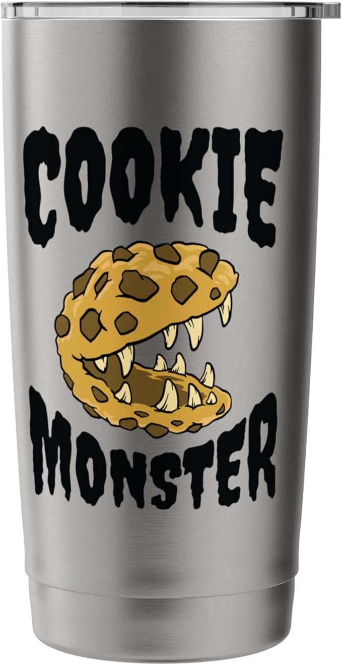 Funny Cookie Monster Creature Humour Stainless Steel Insulated Tumbler