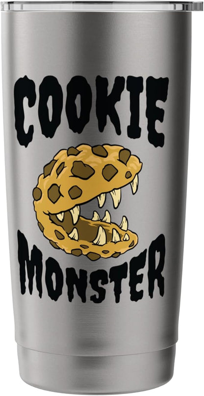 Funny Cookie Monster Creature Humour Stainless Steel Insulated Tumbler