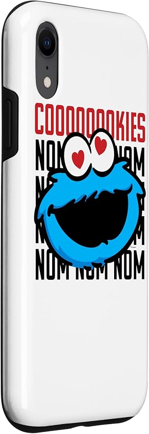 iPhone XR Sesame Street Cookie Monster Coooooookies Case