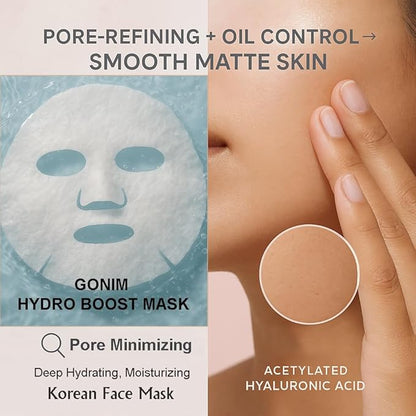 Face Mask Korean Skin Care with Hyaluronic Acid & Collagen Activation- Face Masks Skincare Hydration, Anti Aging & Moisturizing Sheet Mask for All Skin Korean Face Mask 5 Sheets