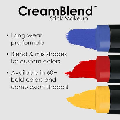 Mehron Makeup CreamBlend Stick | Face Paint, Body (Monster Grey) 75 oz