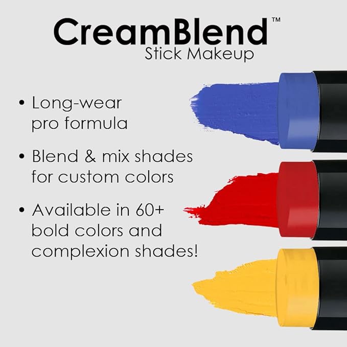 Mehron Makeup CreamBlend Stick | Face Paint, Body (Pastel Green) 75 oz