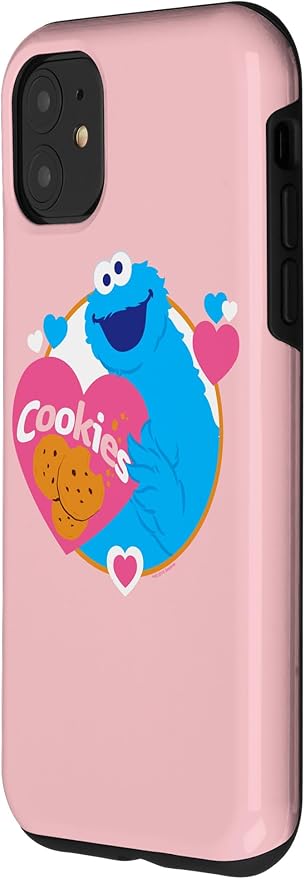 iPhone 11 Sesame Street Cookie Monster Love Cookies Case