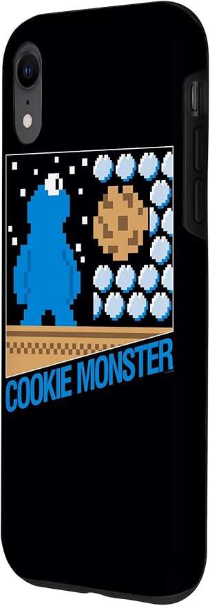 iPhone XR Sesame Street Cookie Monster 8-Bit Case