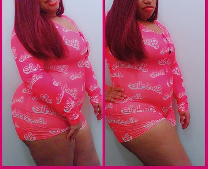 MissShorthair Onesies Women Sexy, Cute Onesie Pajamas for Women Long Sleeve Cookie Monster Large