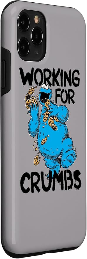 iPhone 11 Pro Sesame Street Cookie Monster Working for Crumbs Case