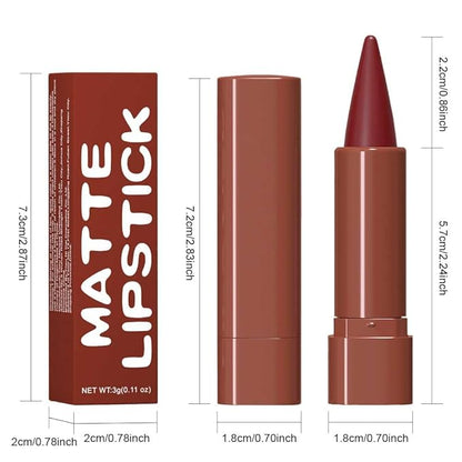 BINGBRUSH 2-in-1 Gradient Matte Lipstick & Lip Liner Set,3Pcs Long Lasting Waterproof Lip Crayon for Women, Flawless Contour, Lightweight Ombre Lip Color Pencil(03#&05#&08#)