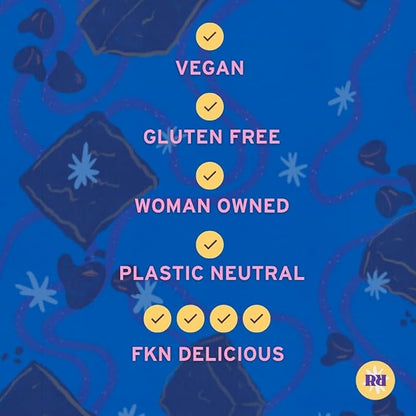 Raw Rev Vegan Protein Bars- Double Chocolate Brownie Batter, 12 bars, Non-GMO, Plastic-Neutral, Nothing Artificial, Glo Formula, Gluten-Free, Keto-Friendly, Paleo, Kosher, No Sugar Alcohols, No Stevia.