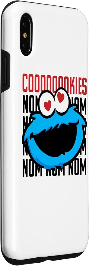 iPhone XS Max Sesame Street Cookie Monster Coooooookies Case