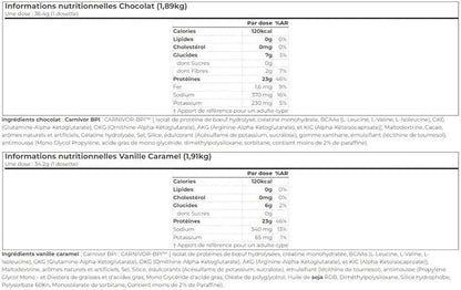 MuscleMeds Carnivor Bioengineered Beef Protein Isolate, Vanilla Caramel, 3.9 Pound