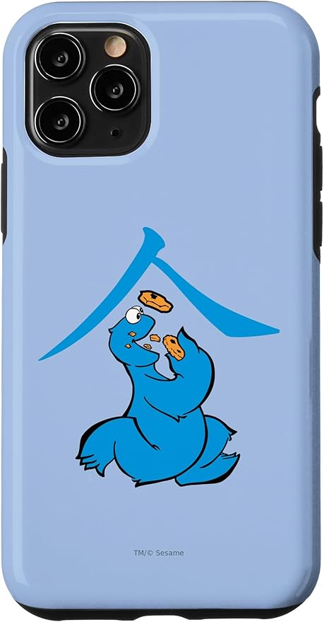 iPhone 11 Pro Sesame Street Cookie Monster Eat in Kanji Case