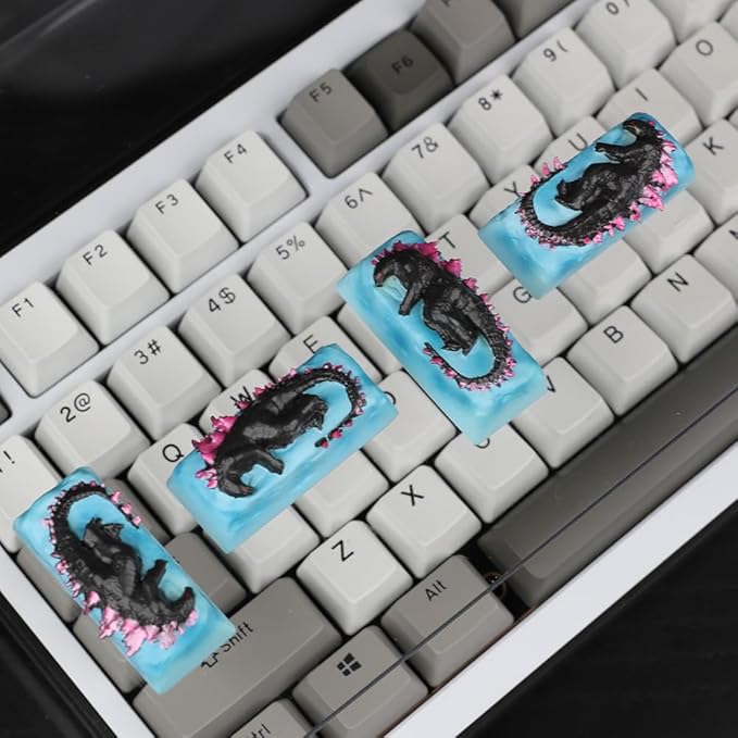 Custom Anime Keycaps, Monster 3D Handmade Artisan Resin Keycap,1pc Personalized Replacement Key Cap for Mechanical Gaming Keyboard