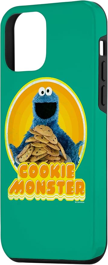 iPhone 12 mini Sesame Street Cookie Monster Iron On Case