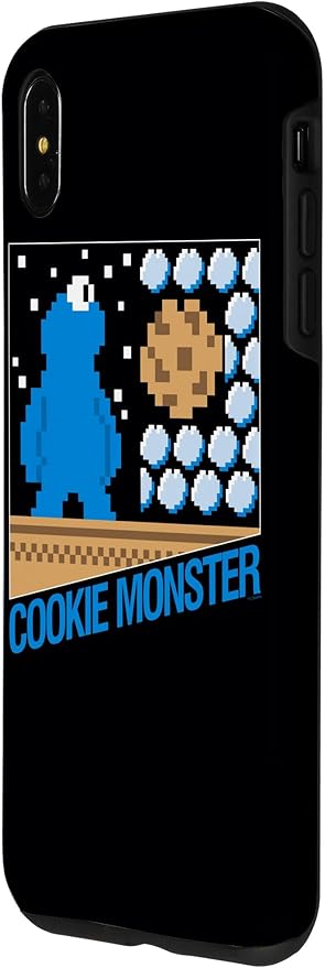 iPhone XS Max Sesame Street Cookie Monster 8-Bit Case