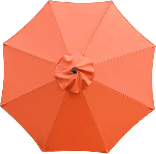 Sunnyglade 9ft Patio Umbrella Replacement Canopy Market Umbrella Top Outdoor Umbrella Canopy with 8 Ribs