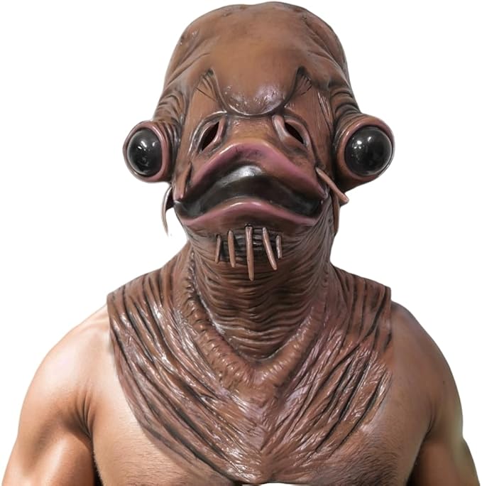Horror Catfish Mask Halloween Cosplay Costume Realistic Latex Fish Head Full Head Cover Monster Party Dress Up Animal Mask Props