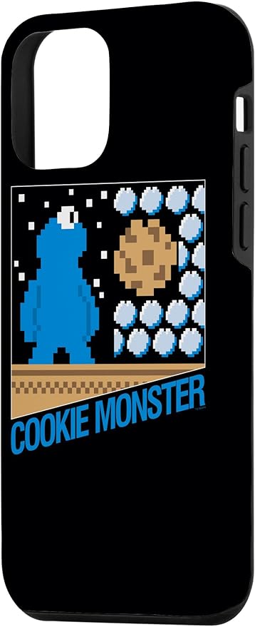 iPhone 12 mini Sesame Street Cookie Monster 8-Bit Case