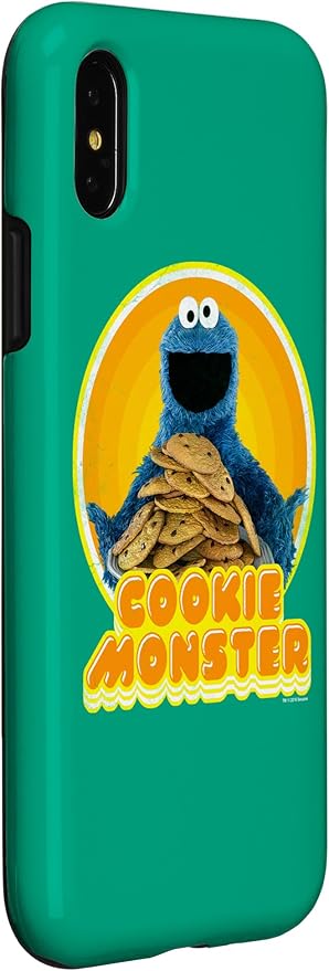 iPhone X/XS Sesame Street Cookie Monster Iron On Case