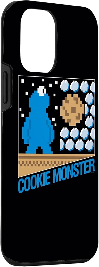 iPhone 12 mini Sesame Street Cookie Monster 8-Bit Case