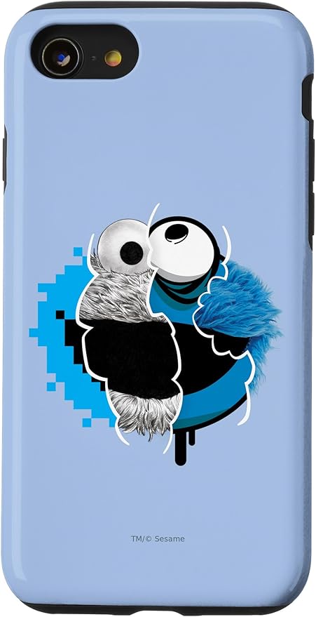 iPhone SE (2020) / 7 / 8 Sesame Street Split Cookie Monster Case