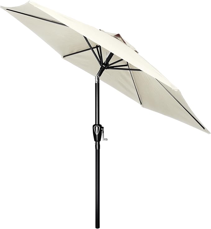 Simple Deluxe 9' Patio Umbrella Outdoor Table Market Yard Umbrella with Push Button Tilt/Crank