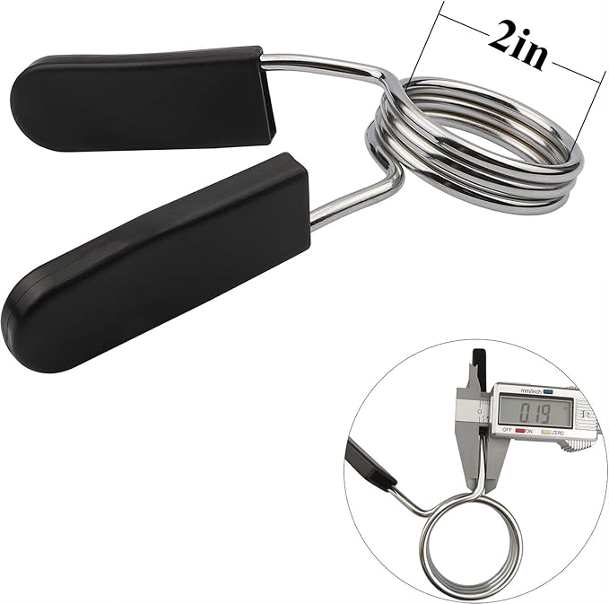 Weight Bar Clips Barbell Clamps 2 Inch 1 Pair