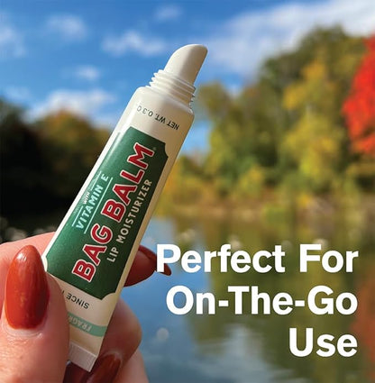 Vermont's Original Bag Balm Fragrance Free Lip Balm with Vitamin E | Pack of 4 0.3oz Tubes