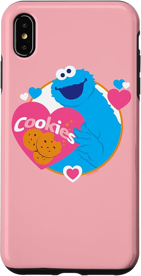 iPhone XS Max Sesame Street Cookie Monster Love Cookies Case