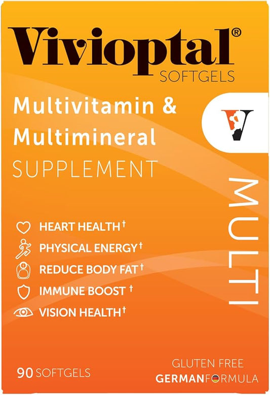 Vivioptal Multi, 90 Softgels, Multivitamin & Multimineral, Gluten Free, German Formula