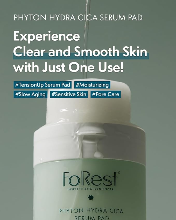FOREST Phyton Hydra Cica Serum Pad 70ea, Moisturizing faical pad, anti wrinkle, soft facial pad, clean beauty, korean skin care