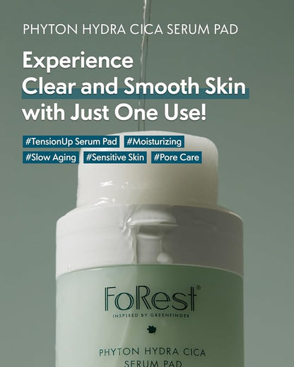 FOREST Phyton Hydra Cica Serum Pad 70ea, Moisturizing faical pad, anti wrinkle, soft facial pad, clean beauty, korean skin care